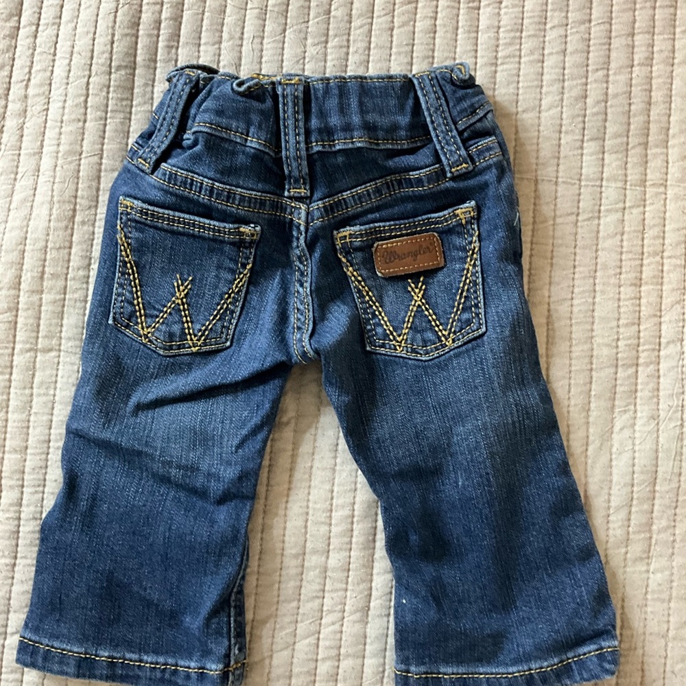 Wrangler Blue Bootcut Jeans Classic Denim